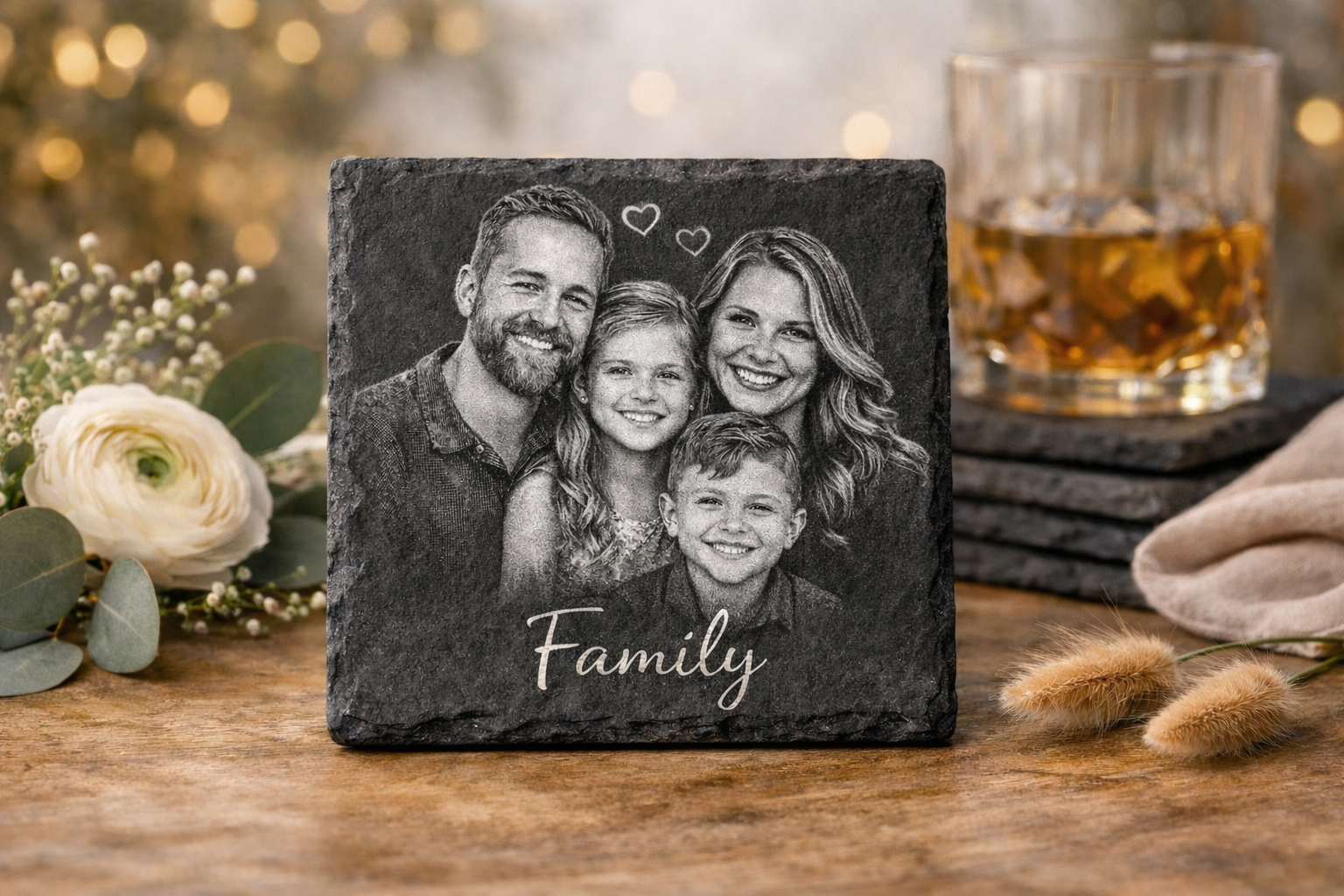 Black Ceramic Coasters